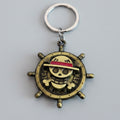 One Piece Spinning Straw Hats Symbol Keychain