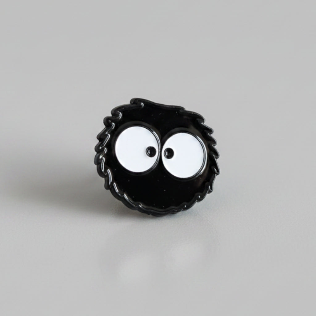 Studio Ghibli's Spirited Away Enamel Pin Soot Dust Bunnies Susuwatari