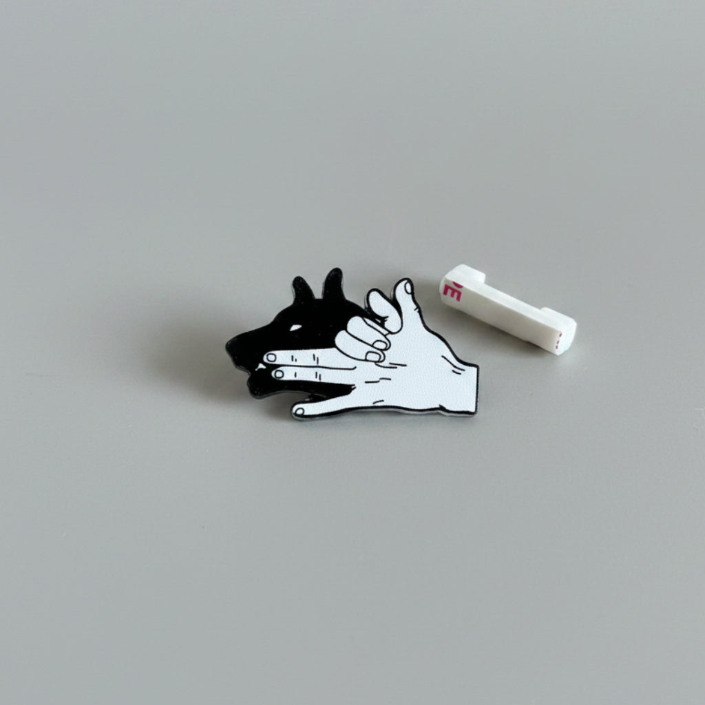 Jujutsu Kaisen Acrylic Pin Megumi Fushiguro Demon Dog Hand Sign