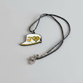 Jojo's Bizarre Adventure Enamel Necklace Jotaro White Hat