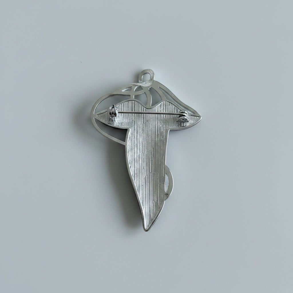 The Lord of the Rings Metal Alloy Brooch Leaf of Lorien The Fellowship of the Ring