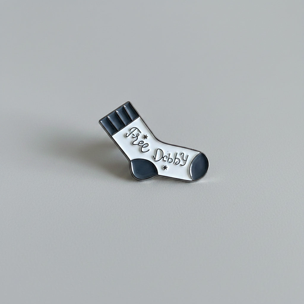 Harry Potter Enamel Pin Free Dobby Sock, Dobby the House Elf