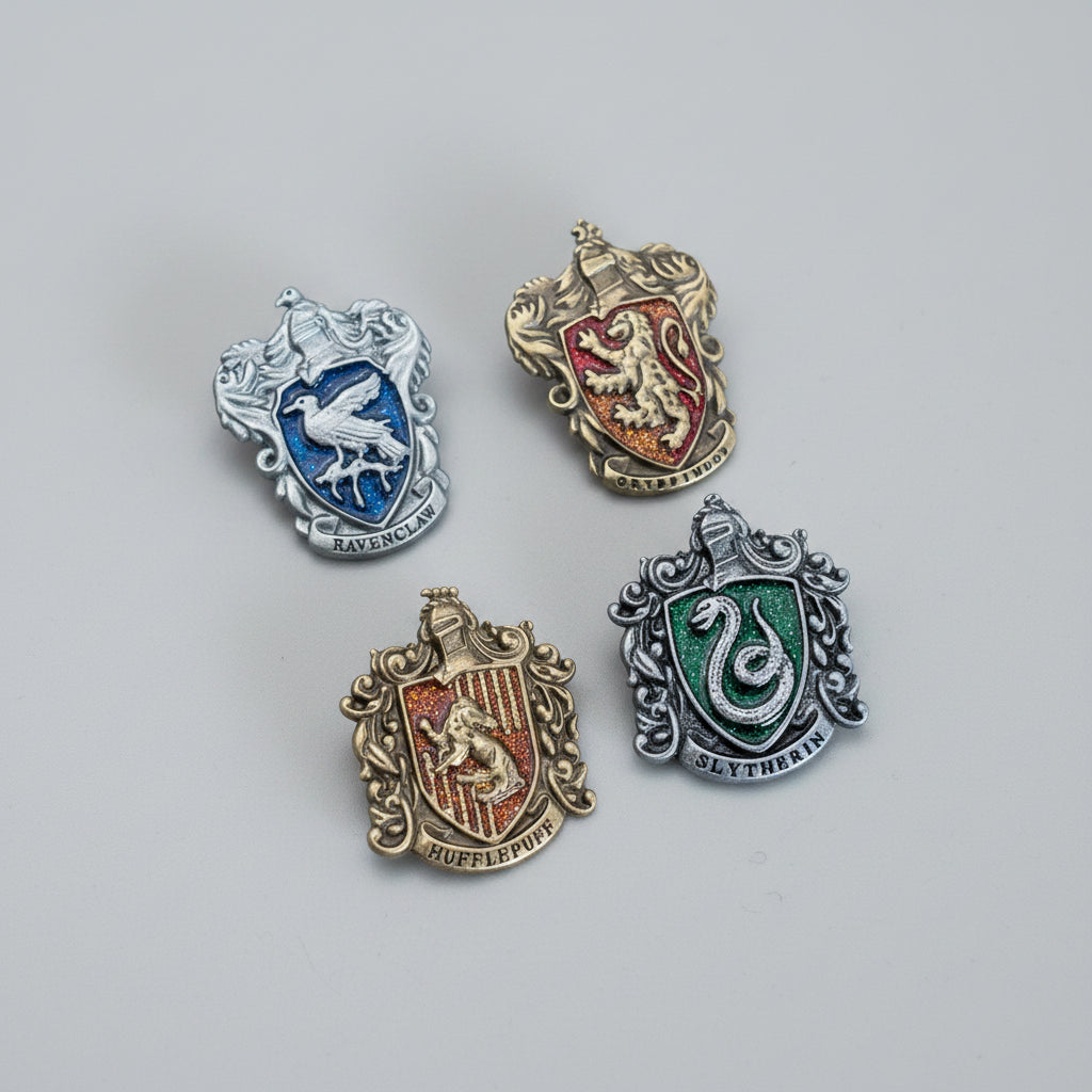 Harry Potter Metal Alloy Pin Hogwarts Crest Symbol