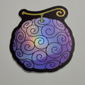 One Piece Rubber Gomu Gomu Devil Fruit Luffy Sticker (XL)